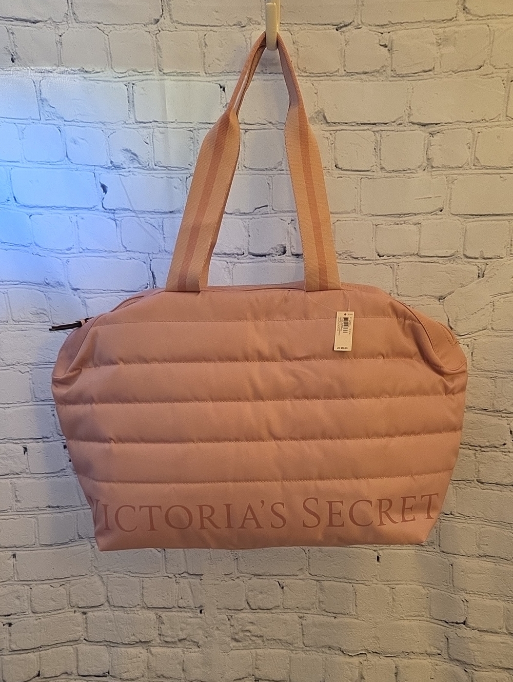Victoria's Secret Blush Quilted Tote NWT